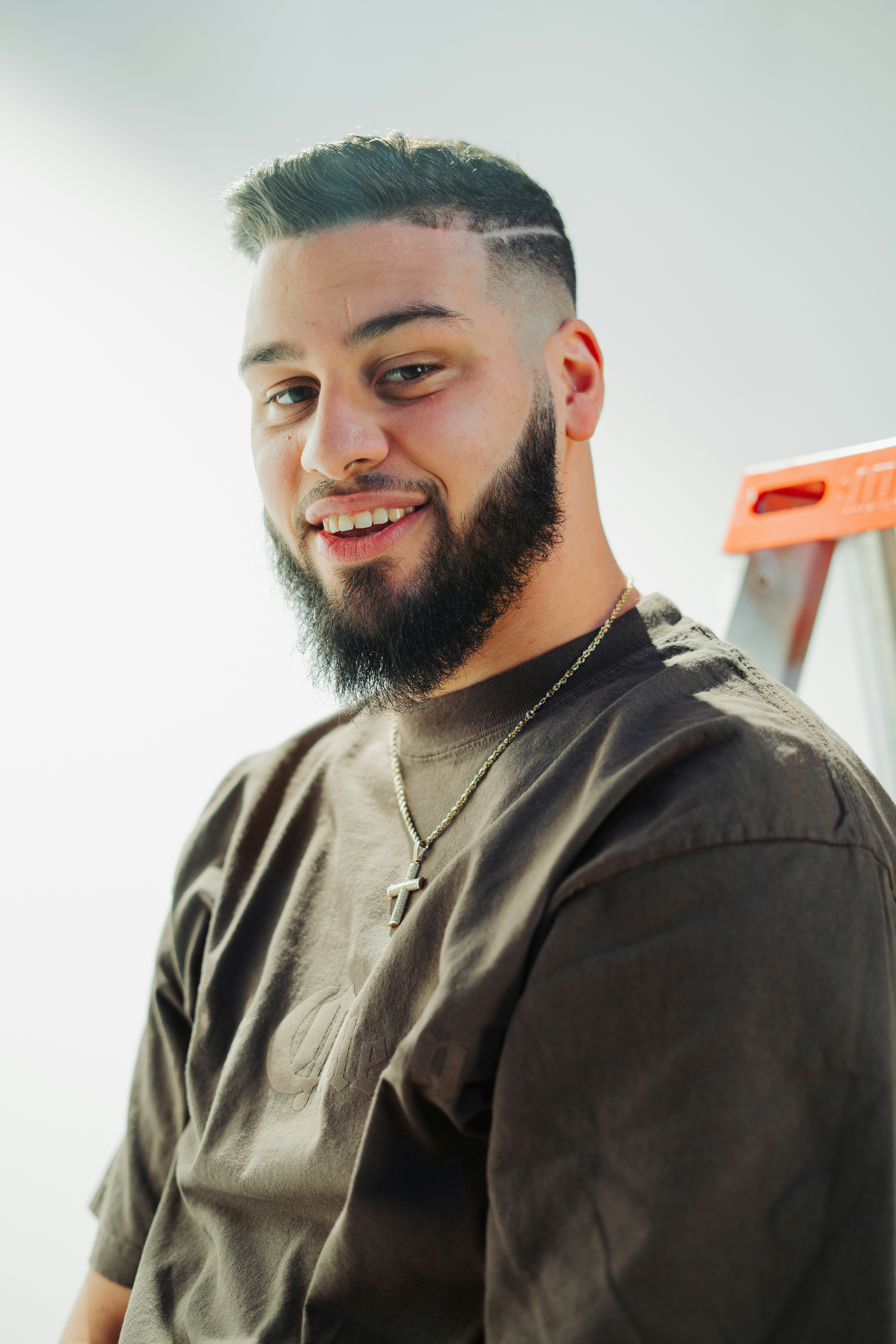 Carl Mack, plumber at Trowel Trades, on a job site