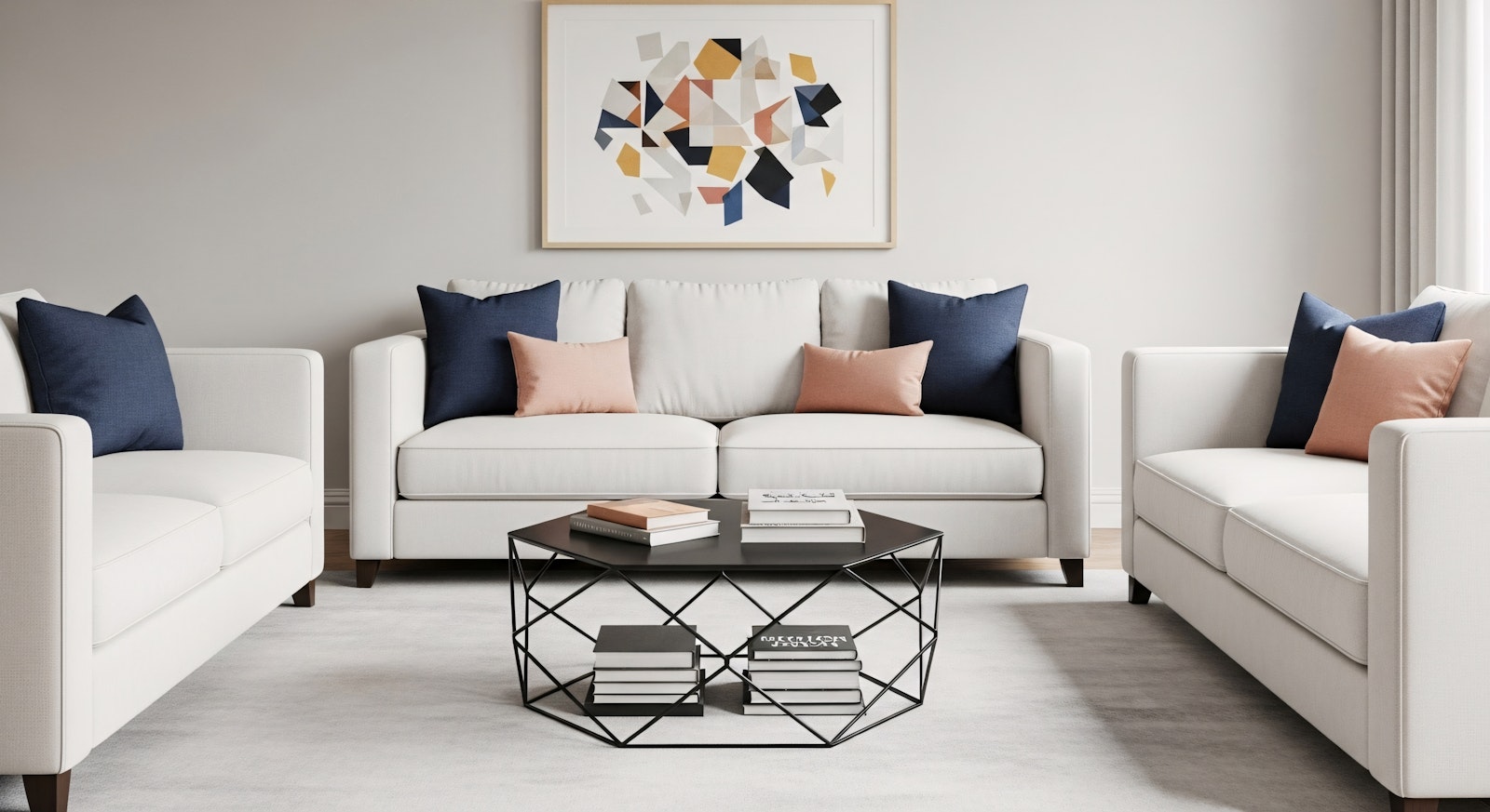 Furniture assembly in living room