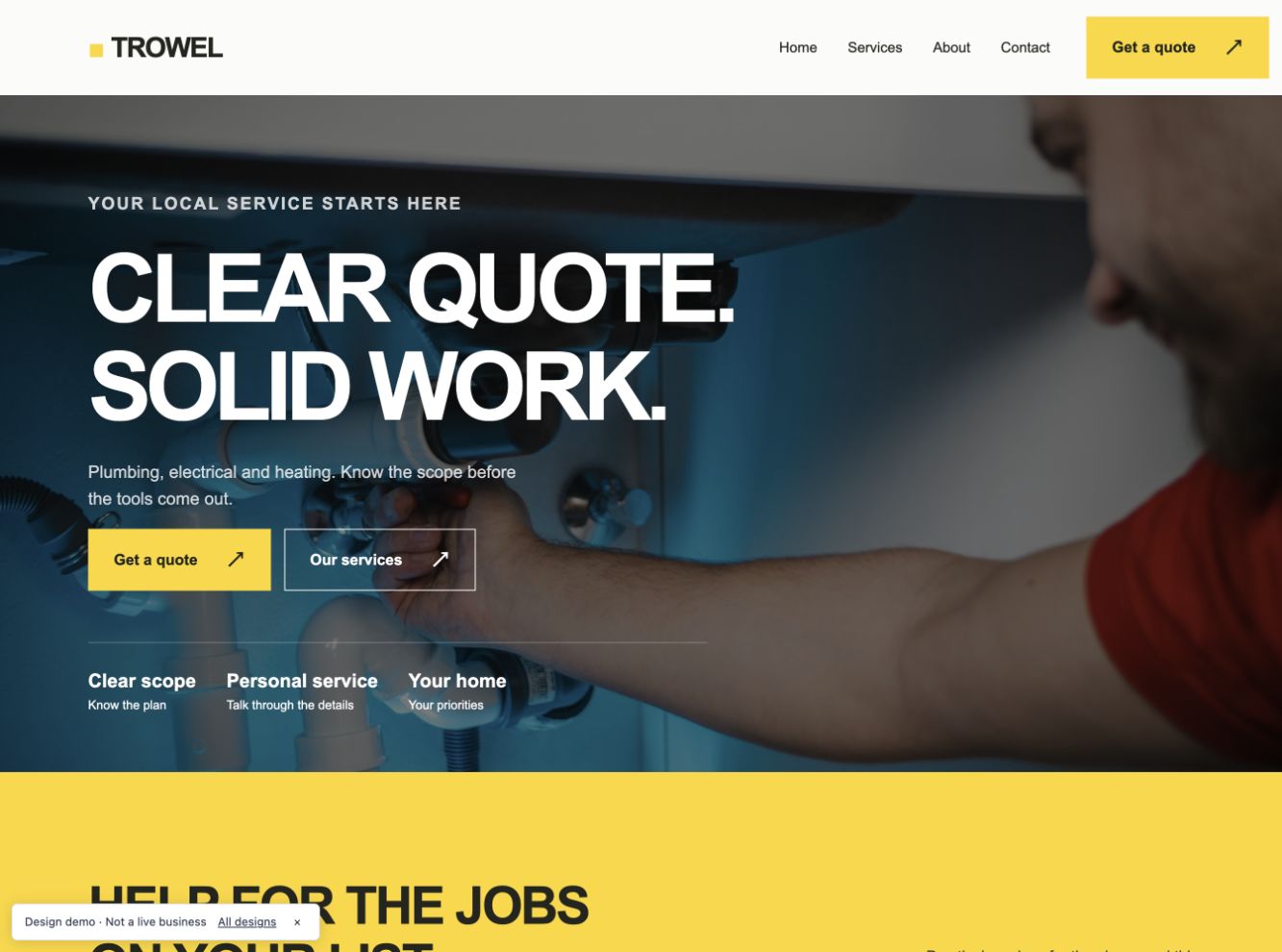 Trowel design preview